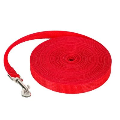 Longe pour chien nylon rouge