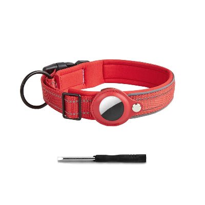 collier anti fugue chien | Airtag réfléchissant couleurs - Chien à l'honneur
