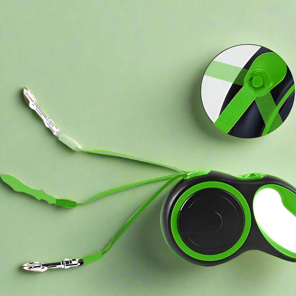 Laisse de chien - MaxLeash™ - Vert - Chien à l'honneur