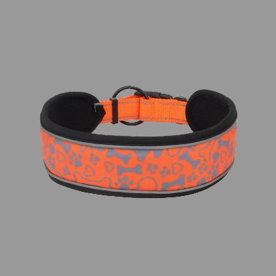 Collier reflechissant pour chien visioSafe clair orange