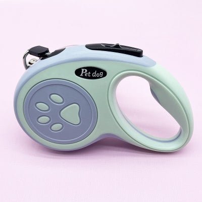 Laisse pour chien retractable vert