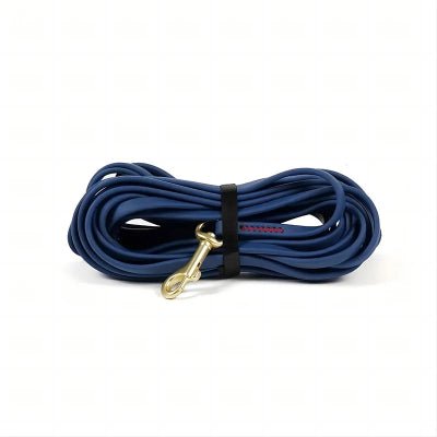 Longe pour chien PVC bleu