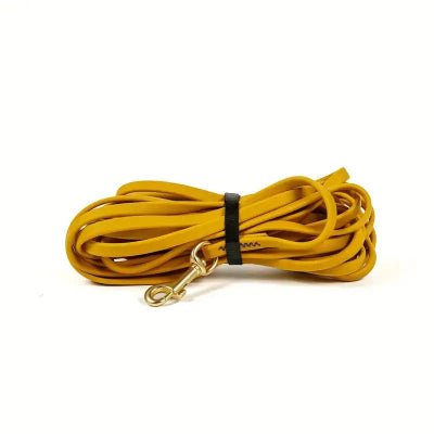 Longe pour chien PVC jaune variante