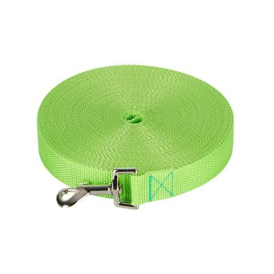 Longe pour chien nylon clair vert