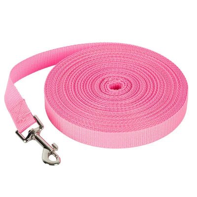 Longe pour chien nylon clair rose