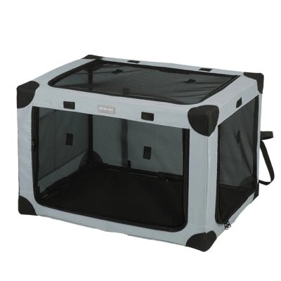 cage pour chien gris