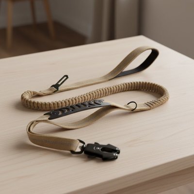 Ceinture de sécurité pour chien kaki