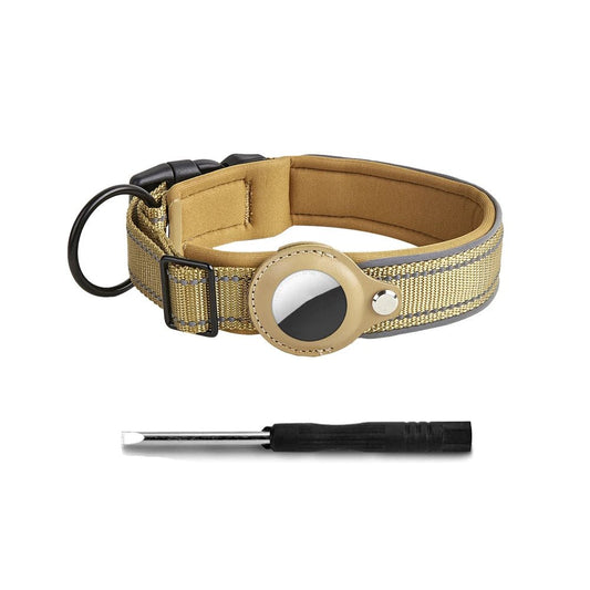 collier anti fugue chien | Airtag réfléchissant couleurs - Chien à l'honneur
