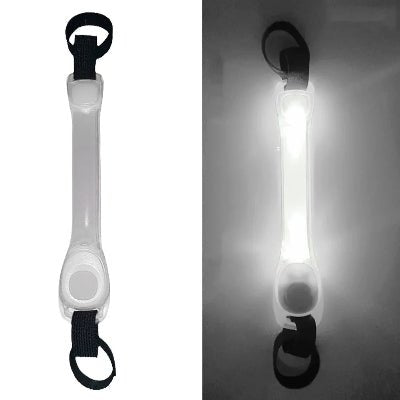 collier chien lumineux bande lumineuse  blanc