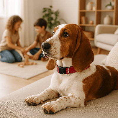Collier chien | Réfléchissant couleur clair - Chien à l'honneur