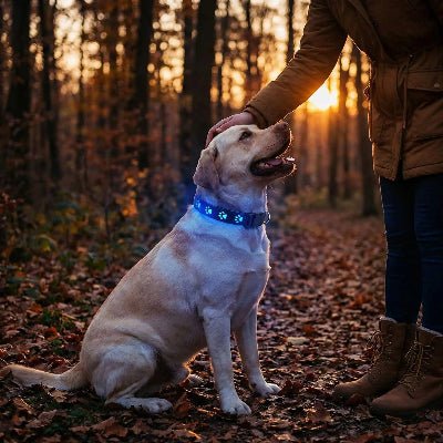 Collier lumineux chien 7 modes labrador