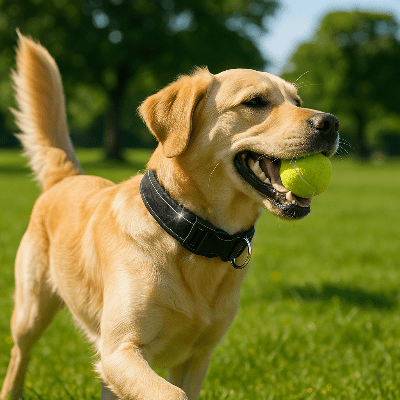 collier pour chien reflechissant couleurs variante noir