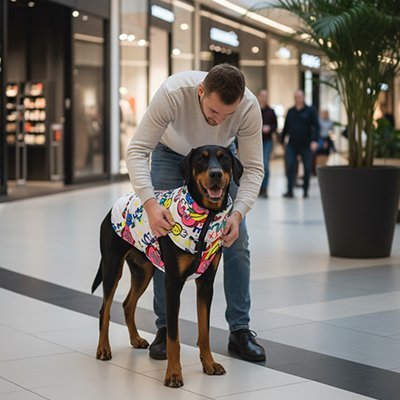 Imperméable pour chien​ blanc parfait