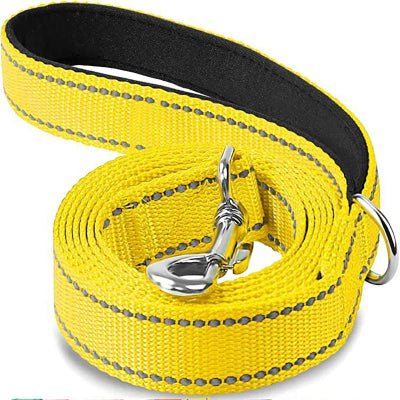 laisse pour chien reflective 2 jaune