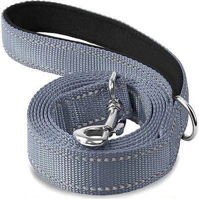 laisse pour chien reflective 3 gris