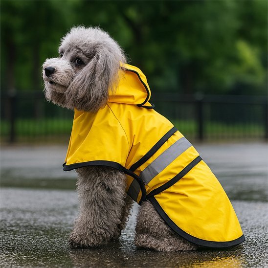 Manteau pour chien jaune caniche