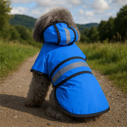 Manteau pour chien bleu dos