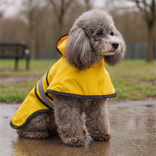Manteau pour chien jaune caniche
