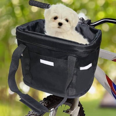 Panier velo chien avec bichon