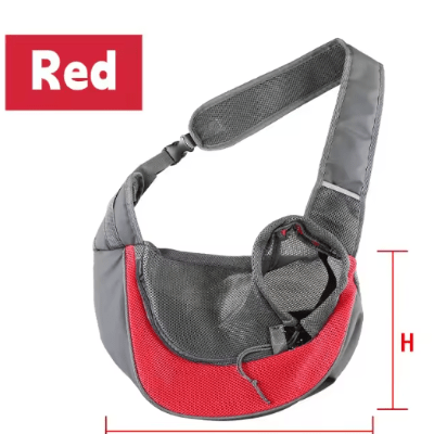 Sac de transport pour chien variante rouge