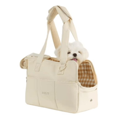 Sac de transport pour chien beige