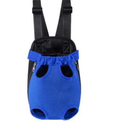 sac de transport chien bleu