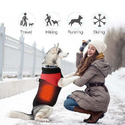 vetement chien rouge chaud